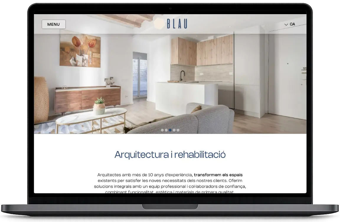 BlauLift — previsualització de la plataforma en diferents dispositius
